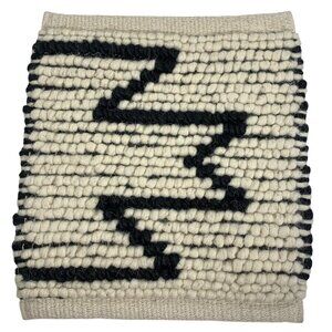 Tapis Highland Jute Wool Rug SAMPLE Placemat Handmade In India NWT 14x12"